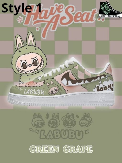 Labubu Green Grape Custom Air Force 1 Sneaker