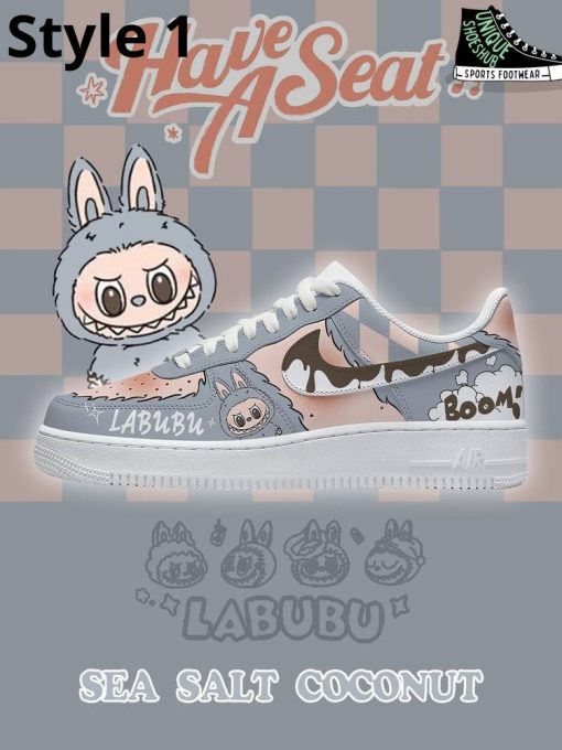 Labubu Sea Salt Coconut Custom Air Force 1 Sneaker