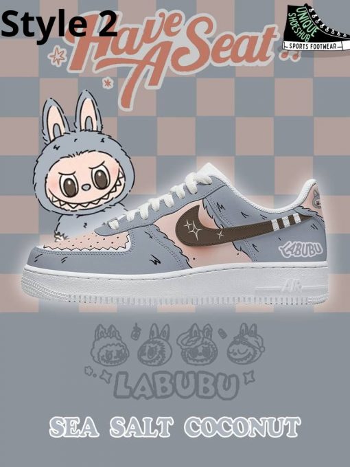 Labubu Sea Salt Coconut Custom Air Force 1 Sneaker