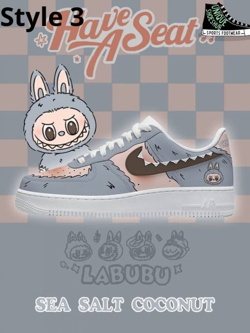 Labubu Sea Salt Coconut Custom Air Force 1 Sneaker