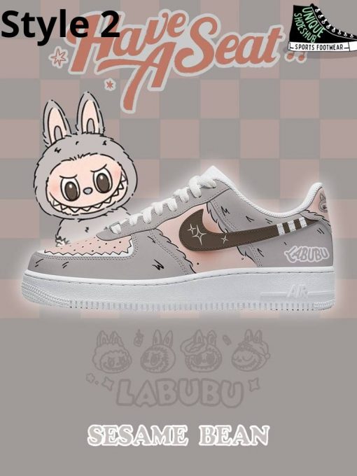 Labubu Sesame Bean Custom Air Force 1 Sneaker