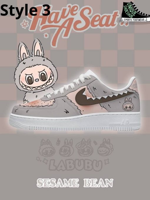 Labubu Sesame Bean Custom Air Force 1 Sneaker