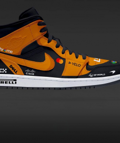 McLaren Racing F1 2025 Special Air Jordan 1 Sneaker