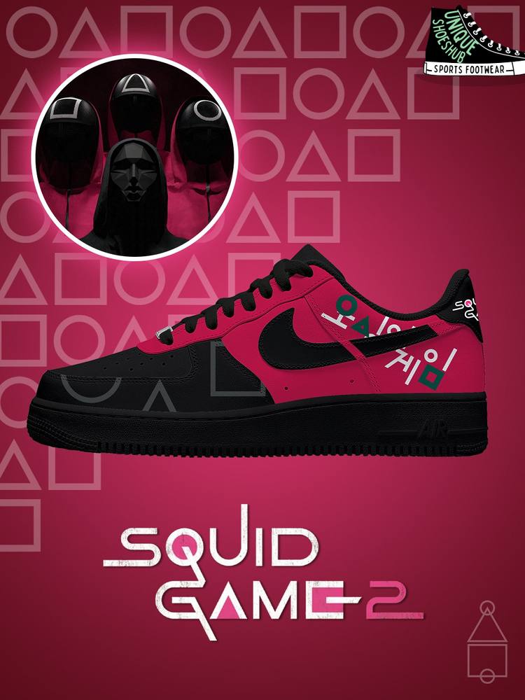 Squid Game Guards Special Air Force 1 Sneaker Squid Game Guards Special Air Force 1 Sneaker