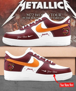 Virginia Tech Hokies x Metallica M-72 World Tour 2025 Personalized Air Force 1 Sneaker
