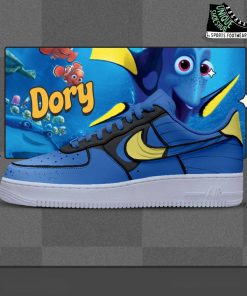 Dory x Finding Nemo Custom Blue Special Air Force 1 Shoes