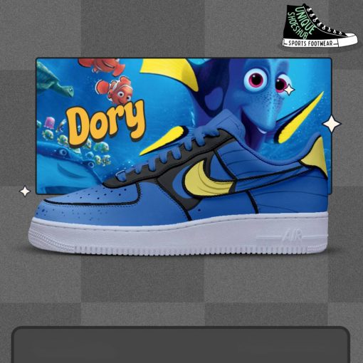 Dory x Finding Nemo Custom Blue Special Air Force 1 Shoes