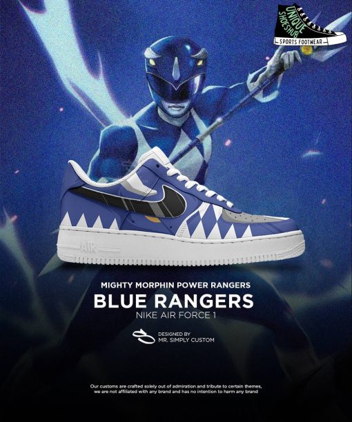 Mighty Morphin Power Rangers Special Edition Air Force 1 Sneaker