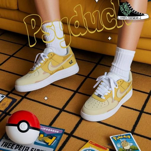 Psyduck x Pokemon Limited Edition Special Air Force 1 Shoes